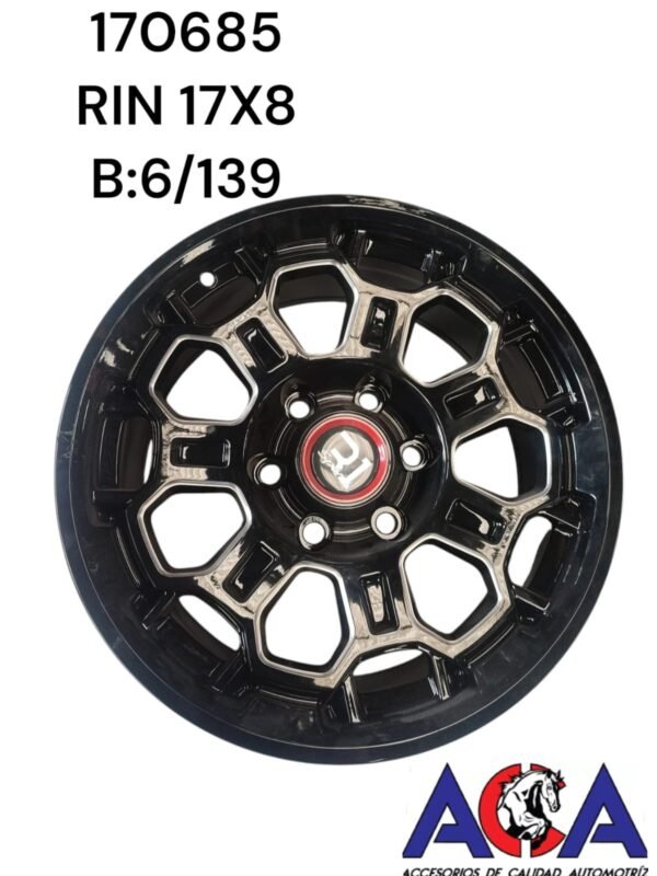 170685 RIN 17X8 B:6/139 R1 SPORT F7672